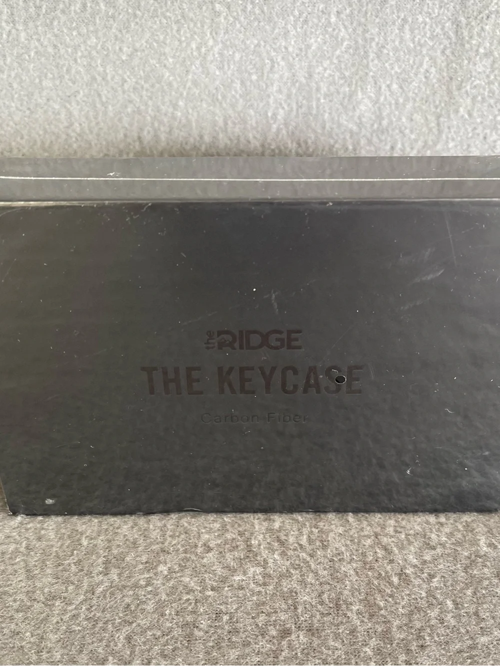 Ridge KeyCase Carbon Fiber 3K Weave Matte Black Minimalist Key Organizer NEW NWT